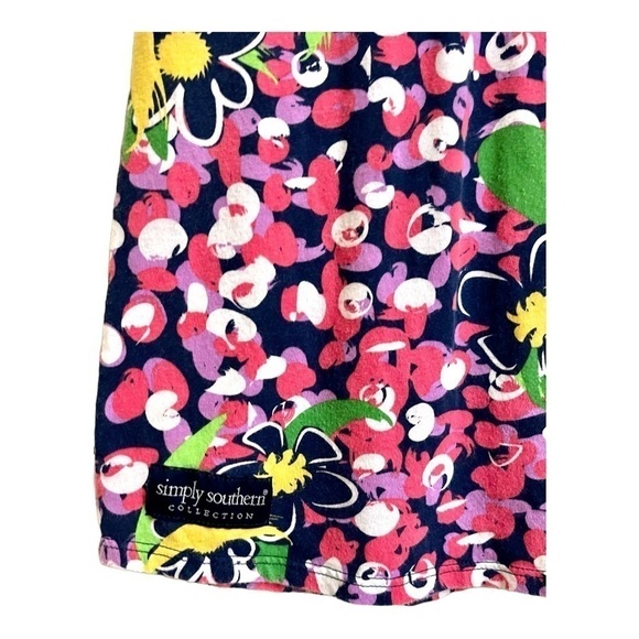 SIMPLY SOUTHERN, CASUAL PRINT MINI DRESS. COMFORTABLE, 100% COTTON. SIZE M/L - Picture 6 of 8